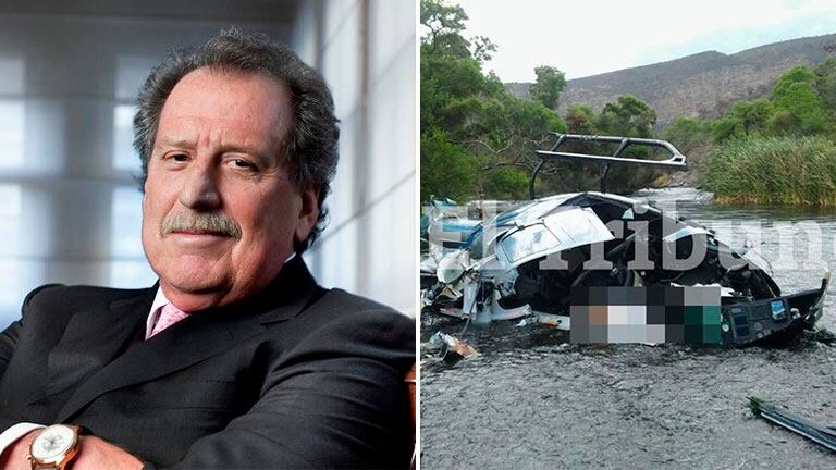 Las imágenes del helicóptero en el que viajaba el empresario Jorge Brito, quien falleció a los 68 años en un accidente aéreo