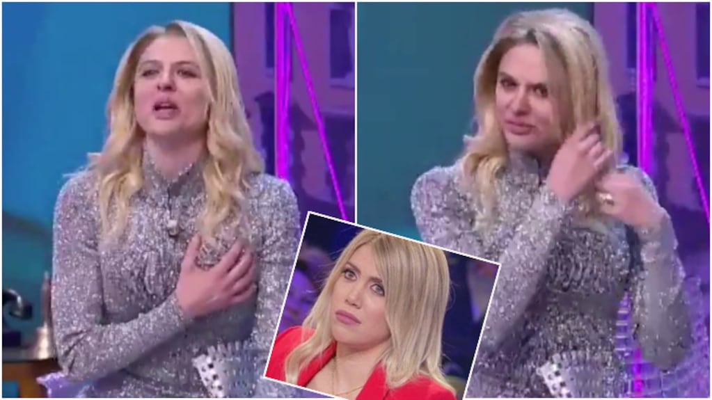 La imitación italiana que le hicieron a Wanda Nara