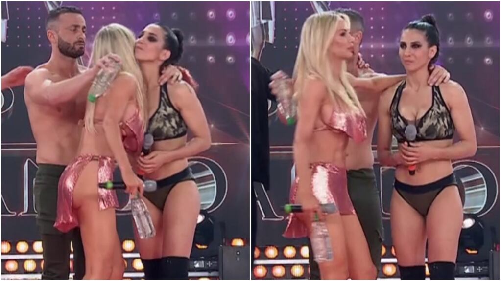 ¿Reconciliadas? El beso de Cinthia Fernández y Luciana Salazar en ShowMatch