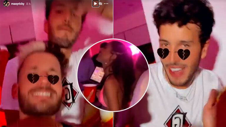 ¿Reconciliados? Las imágenes de Tini Stoessel y Sebastián Yatra, juntos en una fiesta en Miami