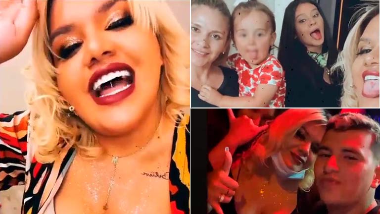 La noche a pura diversión de More Rial y sus amigas