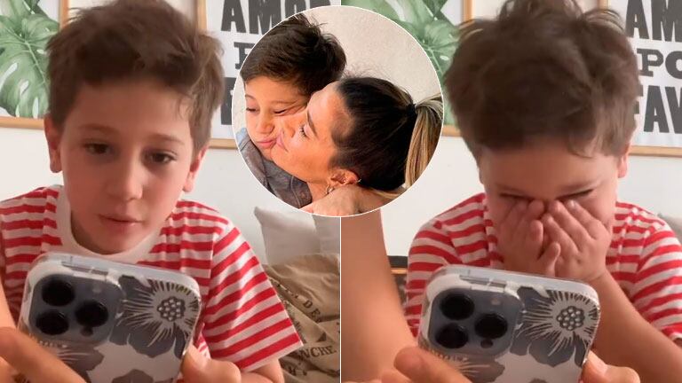 Jimena Barón sorprendió a Momo con un mensaje exclusivo de su ídolo youtuber y no contuvo el llanto