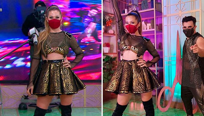Adabel Guerrero sorprendió a Flavio Mendoza con una excusa sorprendente para no quitarse el barbijo