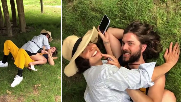 Flor Torrente y Joaquín Vitola, infraganti a los besos en un parque: "No se puede tener sexo en la vía pública"