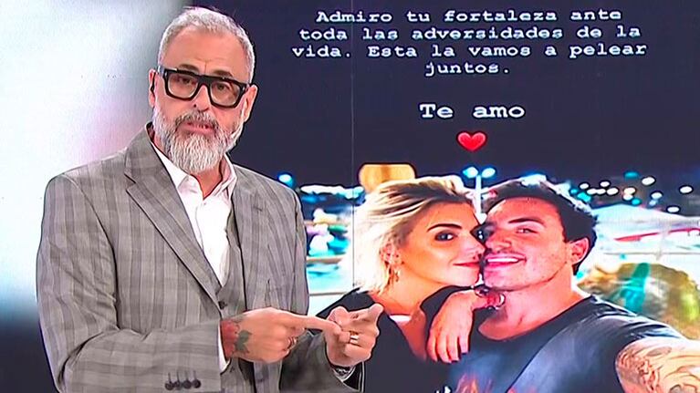 Jorge Rial destacó en Intrusos la importancia de la novia de Fede Bal tras contar que tiene cáncer