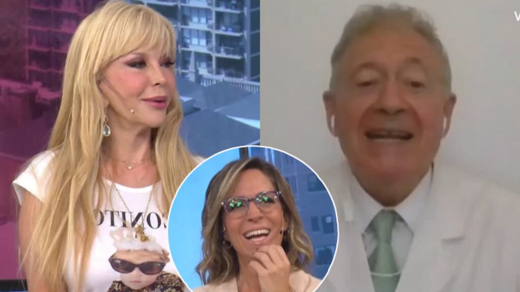 Graciela Alfano sorprendió a un médico en vivo con un comentario hot: "Compartamos, nos gustan los tríos"