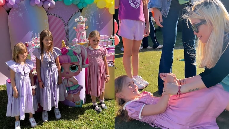 Wanda Nara compartió imágenes del súper cumpleaños de la hija de Zaira: pelotero, calesita y delicias dulces