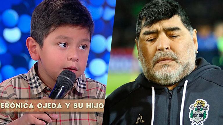 Dieguito Fernando le envió un tierno mensaje a Diego Maradona: "Papá, vení a visitarme, te amo"