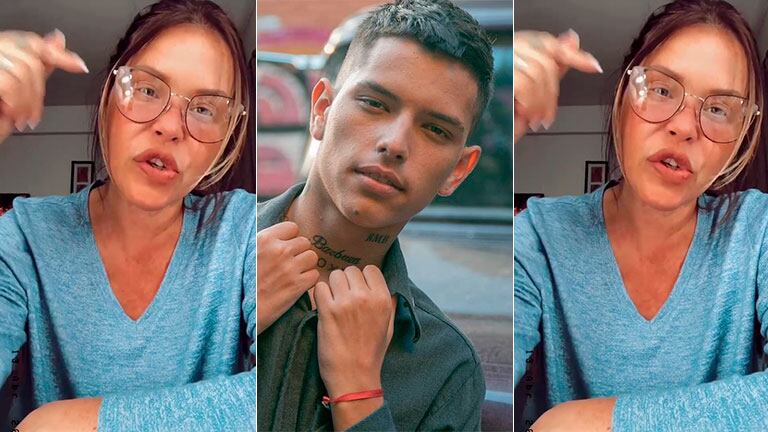 Fuerte reacción de Nazarena Vélez ante un desubicado comentario de un seguidor sobre su hijo Chyno Agostini