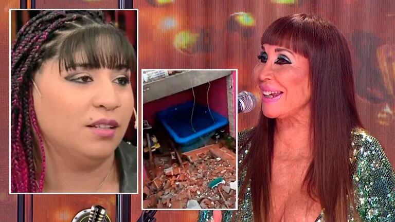 El gesto solidario de Moria Casán con Rocío Quiroz, tras el destrozo de su vivienda