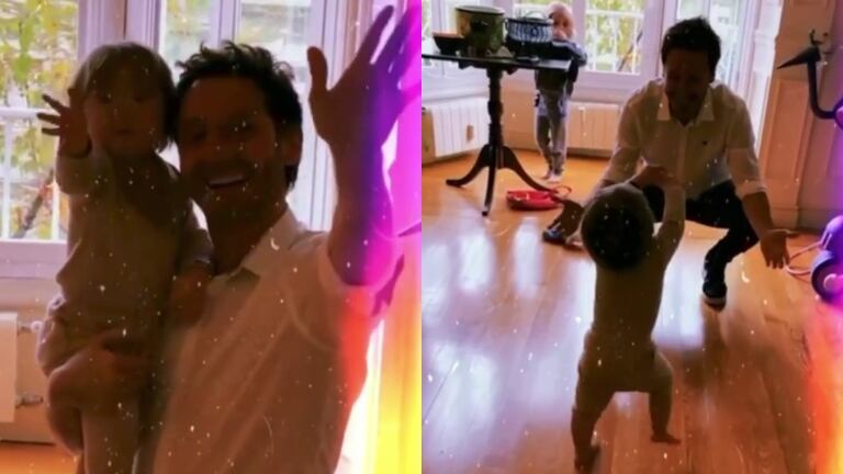 Benjamín Vicuña compartió el video del emotivo reencuentro con su hijo Amancio en Madrid: "Gracias, vida"