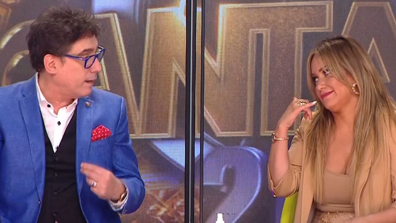 Karina La Princesita y Oscar Mediavilla charlando infraganti tras sus feroces cruces: ¿hay buena onda?
