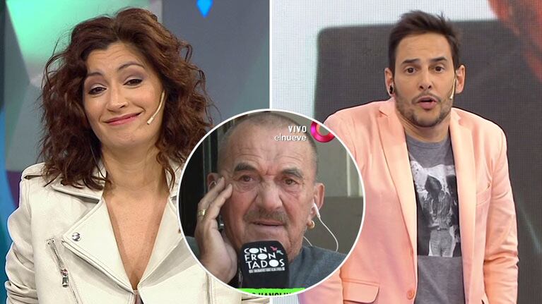Carla Conte discutió con Rolando Hanglin en Confrontados y levantaron la entrevista en vivo
