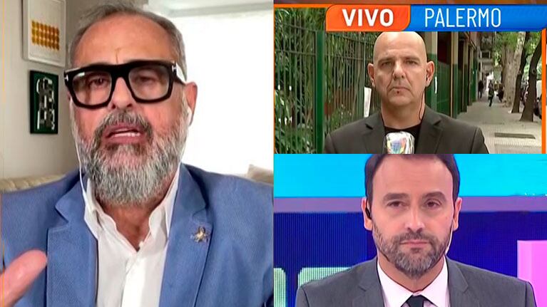 La bronca de Jorge Rial en pleno móvil de Intrusos: "¡Paren, paren! ¡Así no podemos salir al aire!"