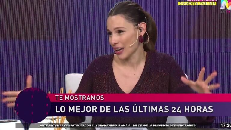 La reacción de Pampita cuando le preguntaron si le fueron infiel: "Tal vez pasa y no nos enteramos"
