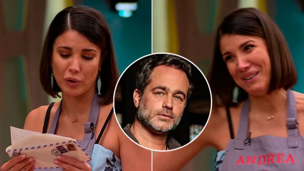 MasterChef: Andrea Rincón se emocionó hasta las lágrimas con la carta que le mandó Gastón Pauls