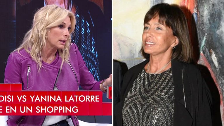 Yanina Latorre contó que la viuda de Emilio Disi la "increpó" en un shopping: "Me asusté, dije 'acá se arma'"