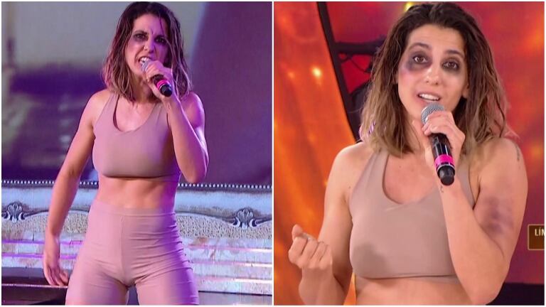 Cinthia Fernández conmovió con su performance contra la violencia de género en Cantando 2020