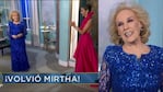 El regreso de Mirtha Legrand a la televisión: "Qué linda y maravillosa vuelta"