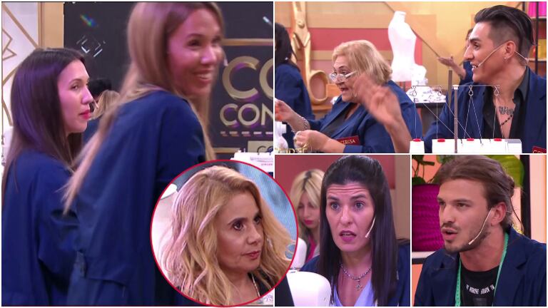 Las mellizas Gabaglio generaron la primera polémica en el debut de Corte y confección