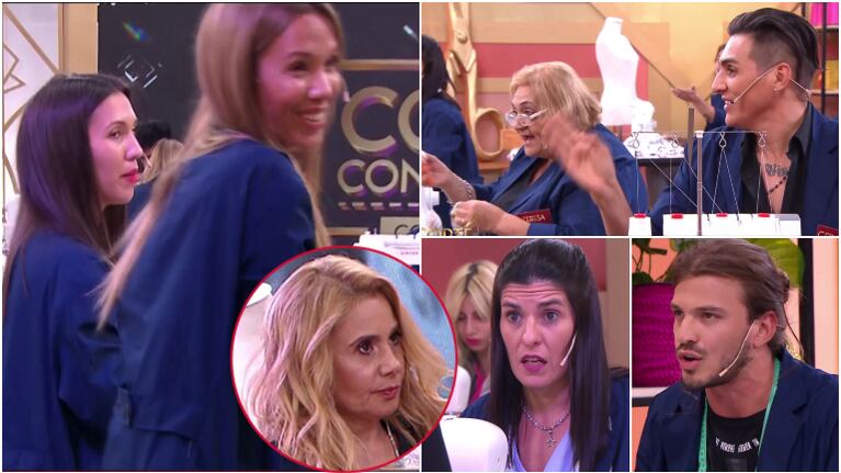 Las mellizas Gabaglio generaron la primera polémica en el debut de Corte y confección