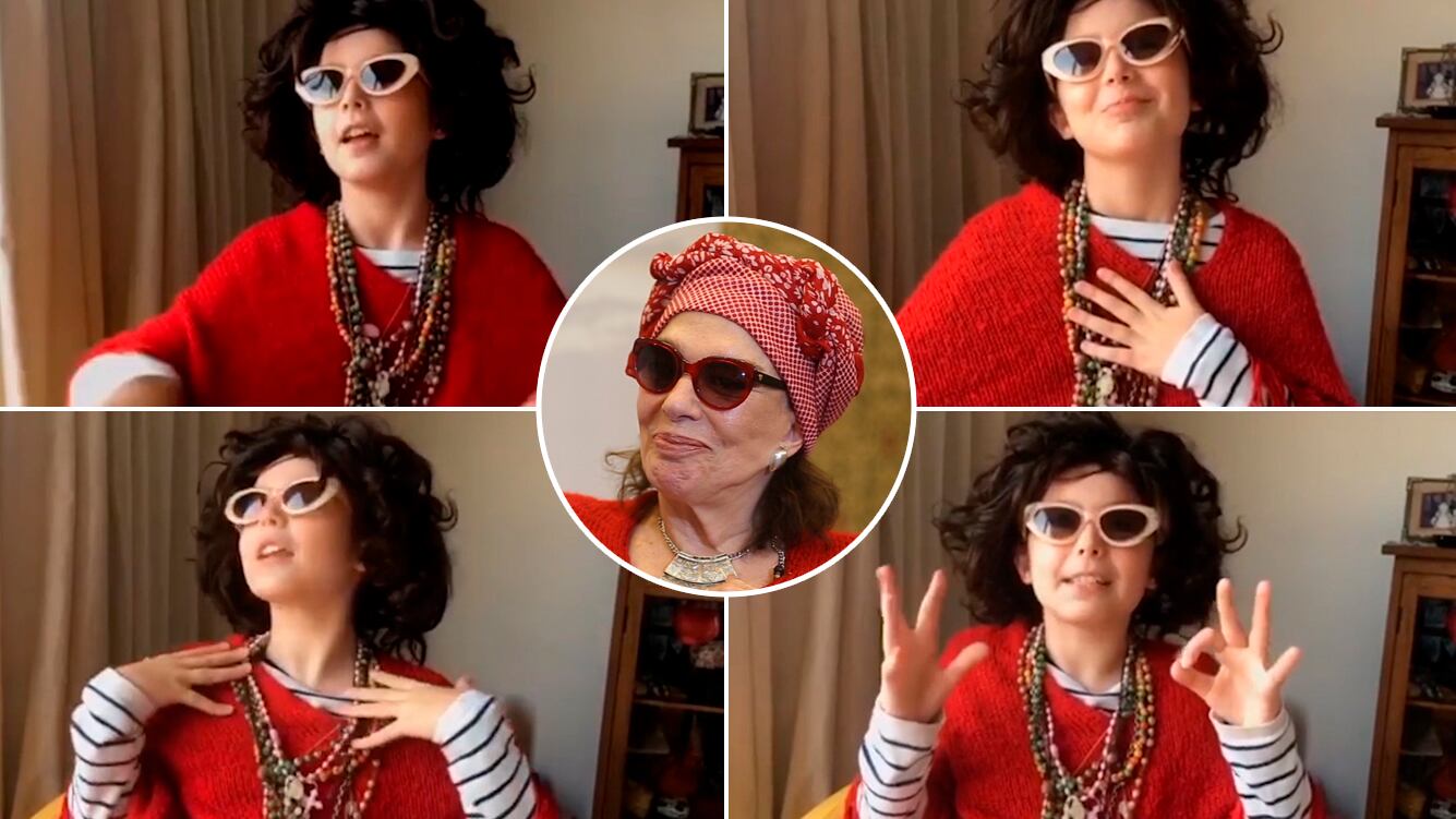 ¡Genia total! La nieta de Graciela Borges es furor en las redes sociales con sus imitaciones de la actriz