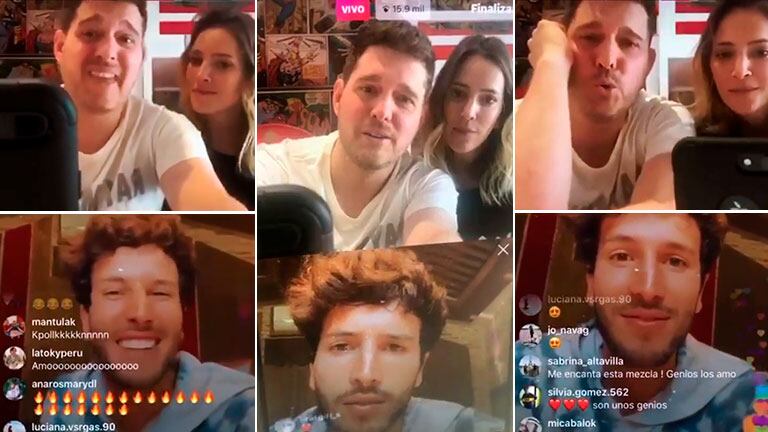 ¡Dos cracks! El divertido karaoke en vivo de Michael Bublé y Sebastián Yatra en plena cuarentena