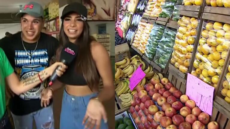 Daniela de Gran Hermano dijo presente y acompañó a Thiago en la apertura de su nueva verdulería: "Estamos muy bien"