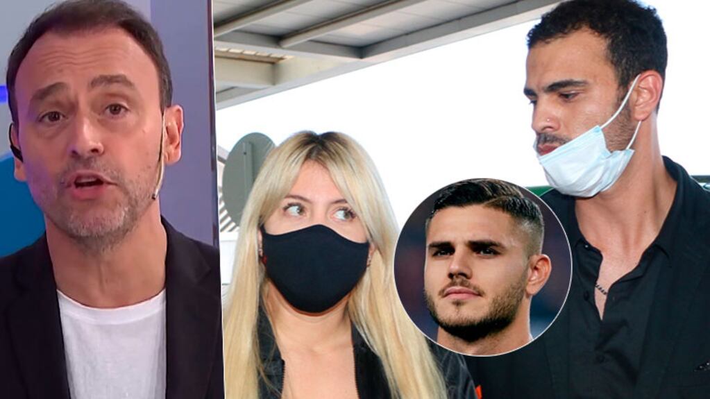 ¡Lo puso en alerta! Pícara advertencia de Adrián Pallares a Mauro Icardi tras ver la llegada de Wanda Nara