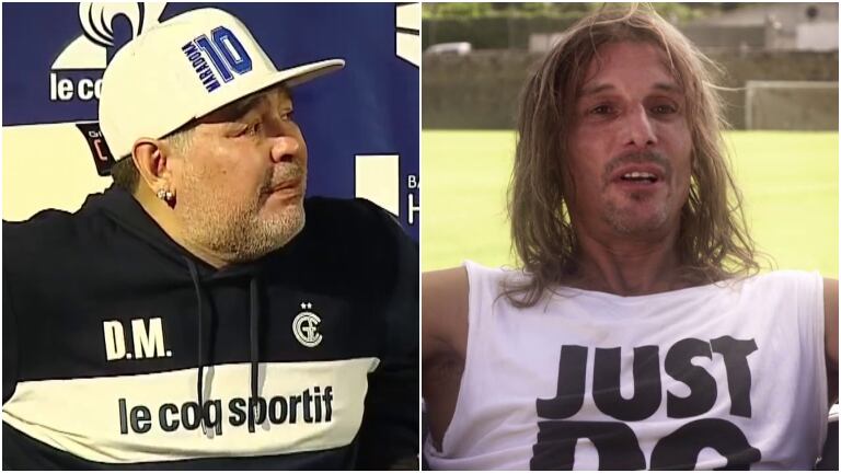 Diego Maradona, emocionado con Claudio Paul Caniggia: "Se que no está pasando un buen momento"