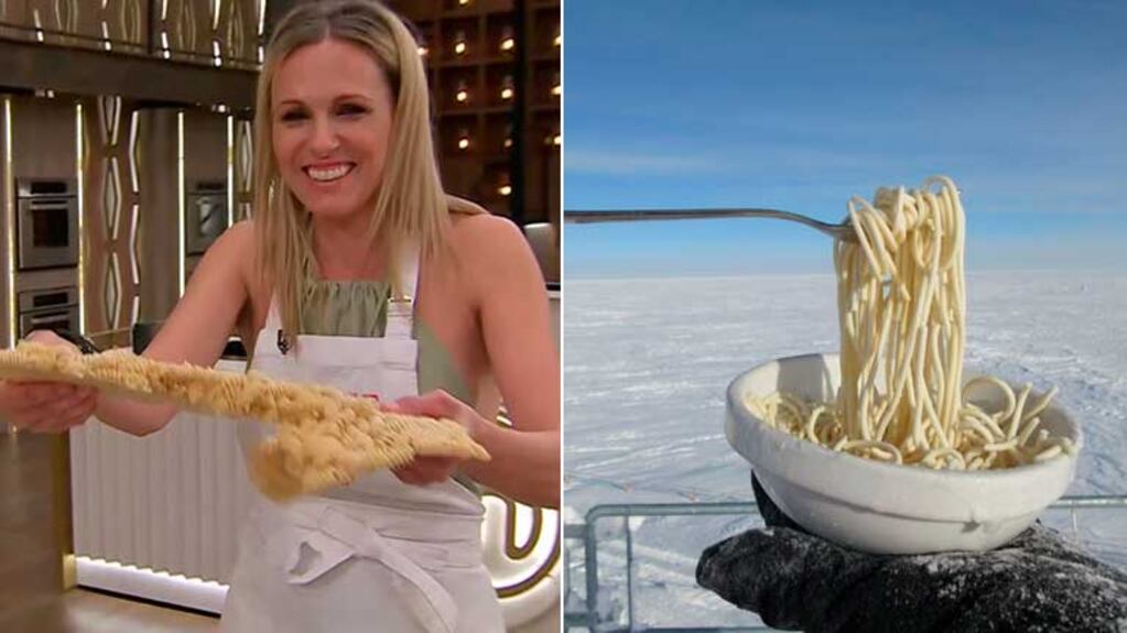 El blooper de Denise Dumas con sus fideos en MasterChef que generó memes en las redes