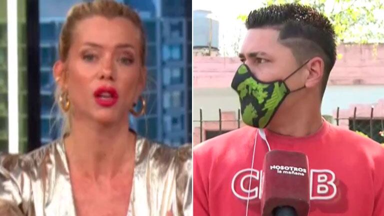 Nicole Neumann discutió con un hombre acusado de ahorcar a su perro