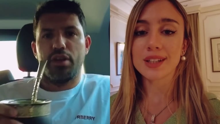 El Kun Agüero probó los mates de Morena Beltrán y fue lapidario: “Soy bastante exigente”