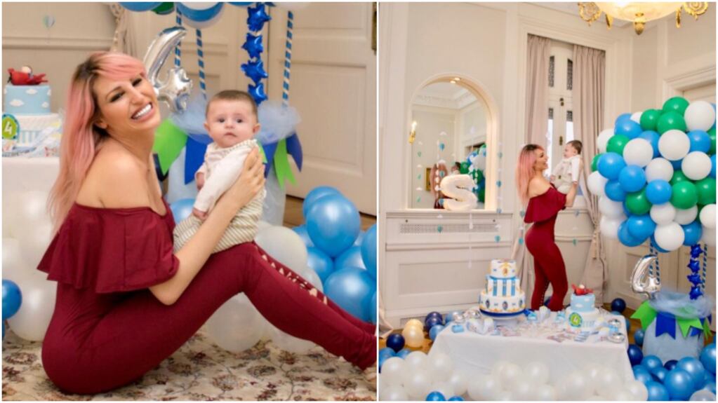 Vicky Xipolitakis festejó los 4 meses de su hijo Salvador Uriel