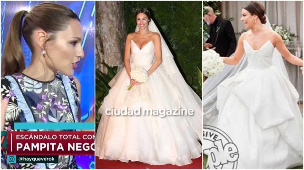 La palabra de Pampita luego de que su vestido de novia fuera acusado de plagio