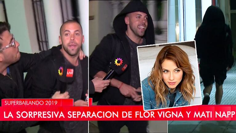 ¿Qué hace? A Mati Napp le preguntaron por su reciente separación de Flor Vigna ¡y se fue corriendo!