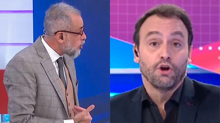 Incómodo cruce de Jorge Rial y Adrián Pallares al aire