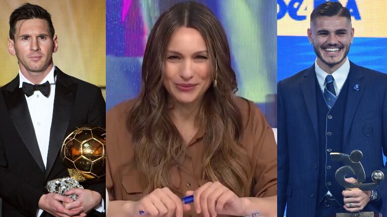 La jugada declaración de Pampita cuando le preguntaron con quién tendría una noche de amor entre Messi e Icardi: "¿No se puede con los dos?"