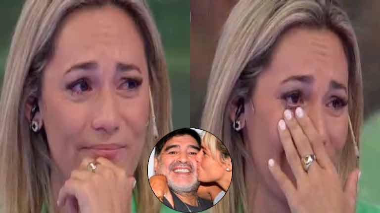 Rocío Oliva se puso a llorar al hablar de la muerte de Diego Maradona