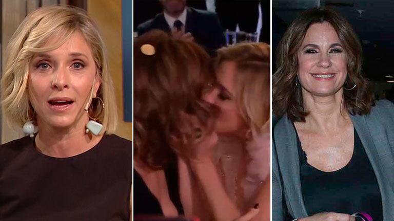 Carla Peterson habló del apasionado beso que se dieron con Dupláa en los Martín Fierro