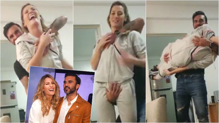El divertido video de Mica Viciconte con Cubero practicando pasos de baile