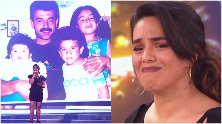 La emoción de Ángela Leiva al interpretar un tema con imágenes inéditas de su infancia: "Mi papá está saliendo de un cáncer y es mi héroe"