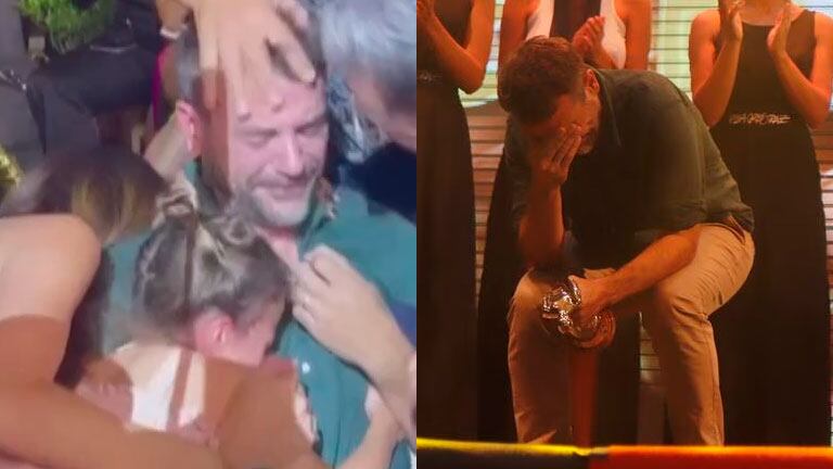 El llanto de Pedro Alfonso junto a su hija Olivia al ganar el premio Carlos de oro