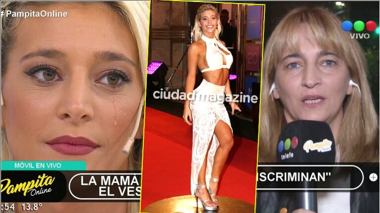 El llanto de Sol Pérez al escuchar a su mamá defendiéndola por las críticas a su vestuario en los Martín Fierro 2018