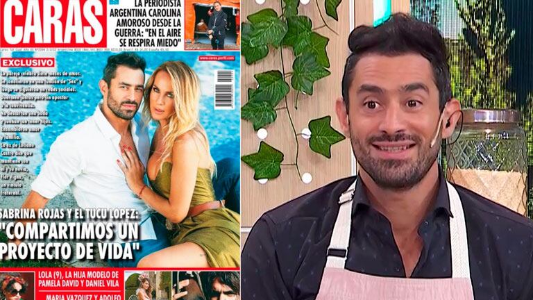 El sincericidio de Tucu López al ver la tapa de revista que hizo con Sabrina Rojas