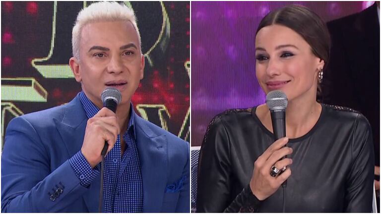 El picante ida y vuelta de Pampita con Flavio Mendoza en el Súper Bailando