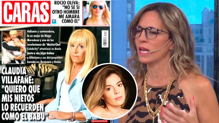 Sandra Borghi defendió la tapa de Caras ante el reclamo de Dalma Maradona