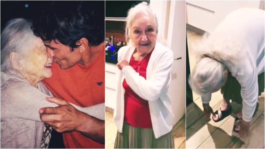 El tierno video de la abuela de Sebastián Estevanez haciendo ejercicios a los 92 años