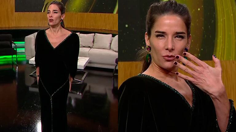 Juana Viale mostró divertida su look en La Noche de Mirtha: "Tengo las uñas pintadas"