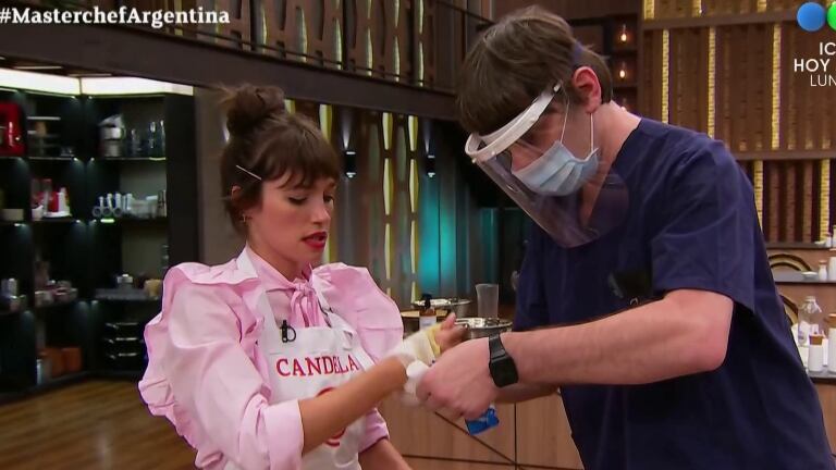 Momento de tensión de Cande Vetrano en MasterChef ¡por el que debió ser atendida por un médico!: "Es horrible quemarse"